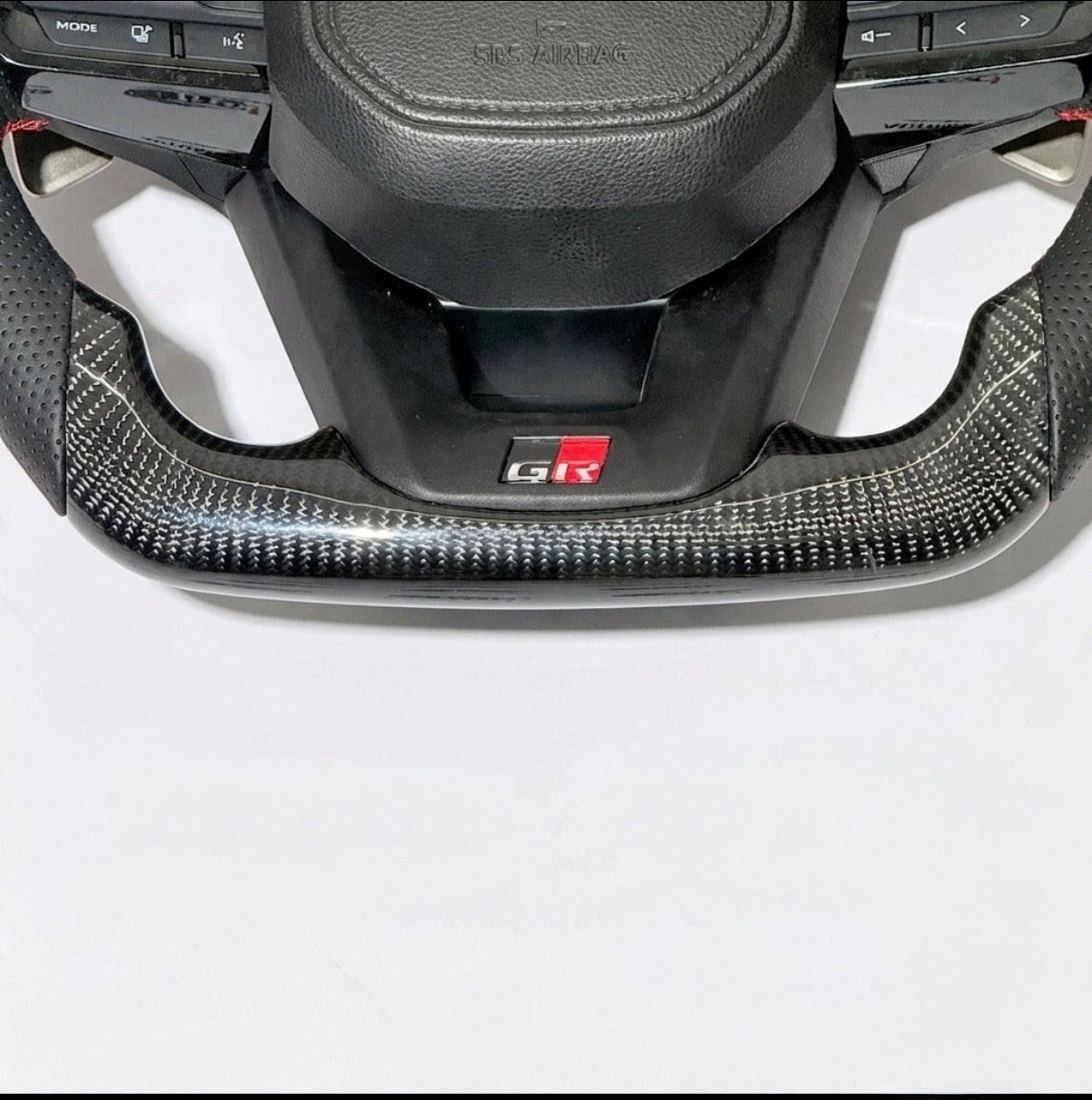 Toyota Fortuner Steering Wheel GR Sport Style | Aftermarket Carbon Fiber Finish