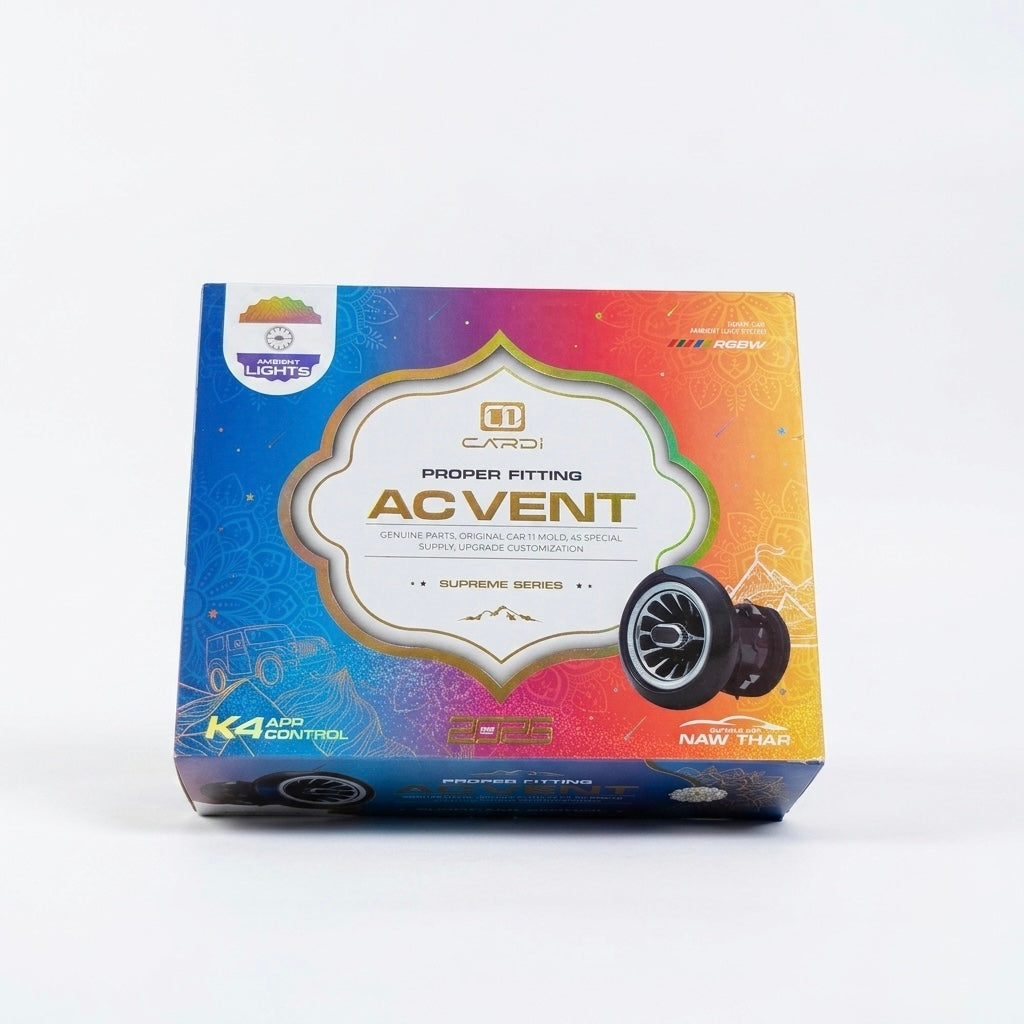 Cardi K4 AC Vent & Foot Light For Mahindra Thar & ROXX | Moving Stars Effect