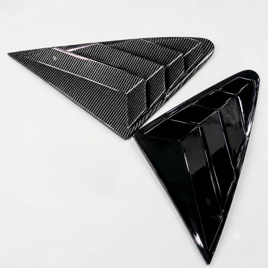 VW Virtus & Skoda Slavia Window Louvers – Gloss Black Sport Side Window Covers