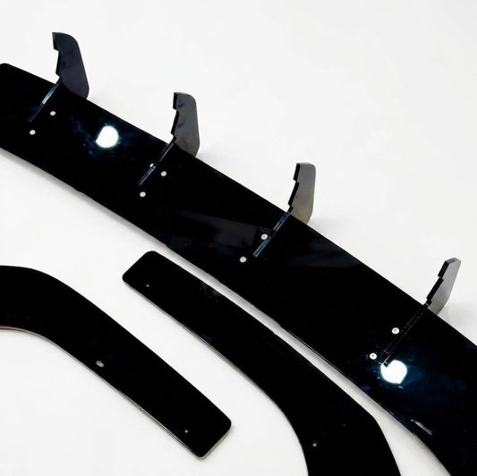 VW Virtus & Skoda Slavia 4-Fin Rear Diffuser – Premium Acrylic Performance Styling