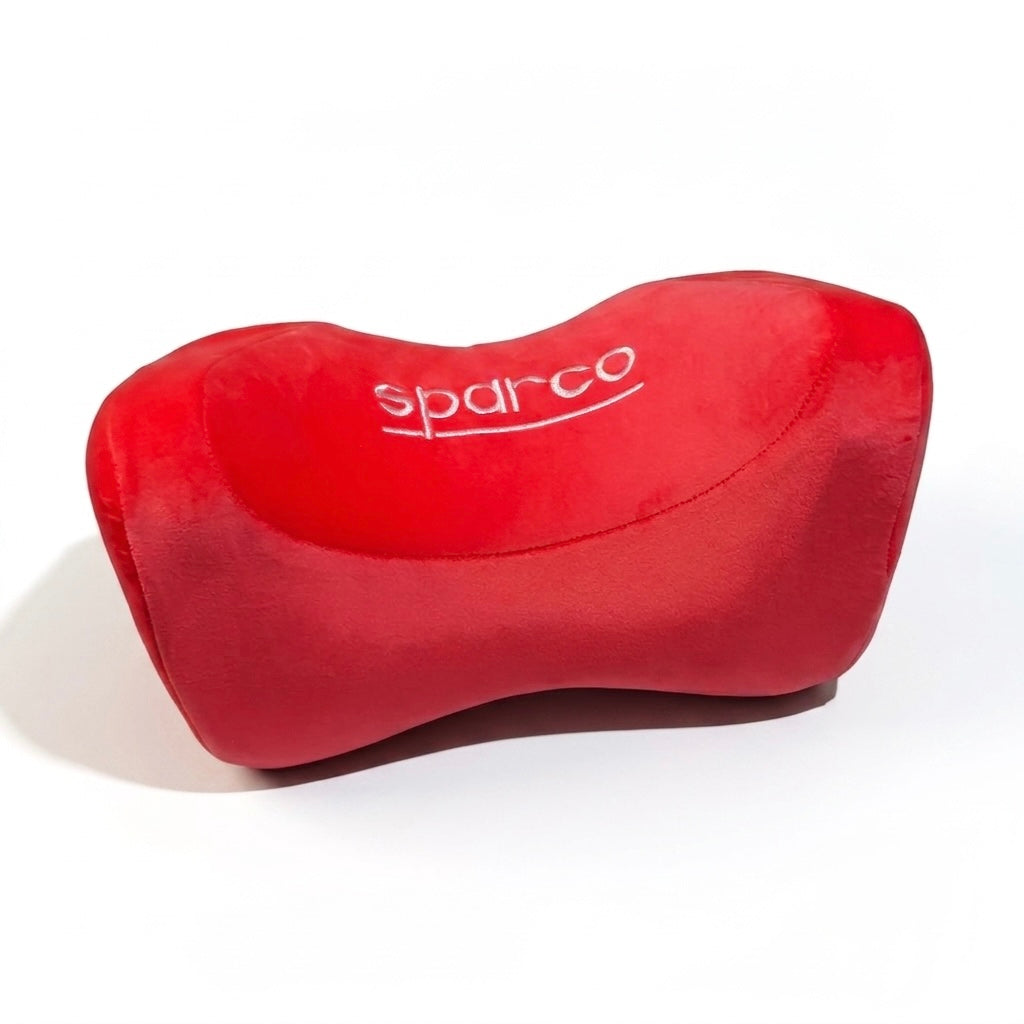 Sparco Memory Foam Car Neck Rest Pillows – Universal Headrest Cushions (Pair)