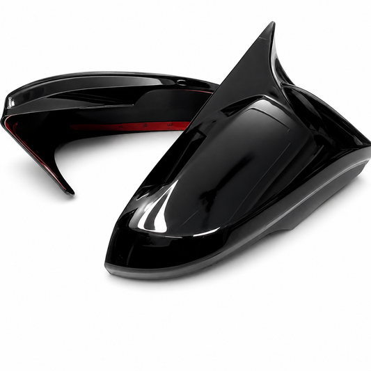 Batman Style Mirror Covers for Toyota Innova Crysta & Fortuner (2016+)