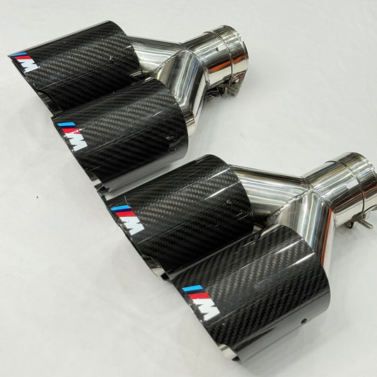 bmw m performance dual carbon fiber exhaust tip
universal carbon fiber dual exhaust tip
stainless steel bmw style exhaust tip
aftermarket dual outlet performance exhaust tip
premium bmw m style carbon exhaust tip