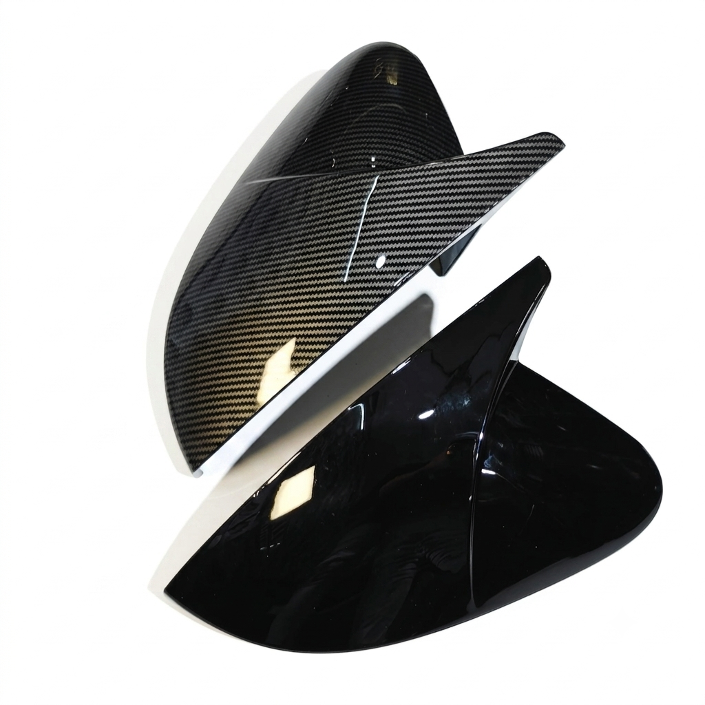 Batman-Style Mirror Covers for VW Virtus, Taigun, Skoda Slavia & Kushaq – Premium ABS with LED Indicator