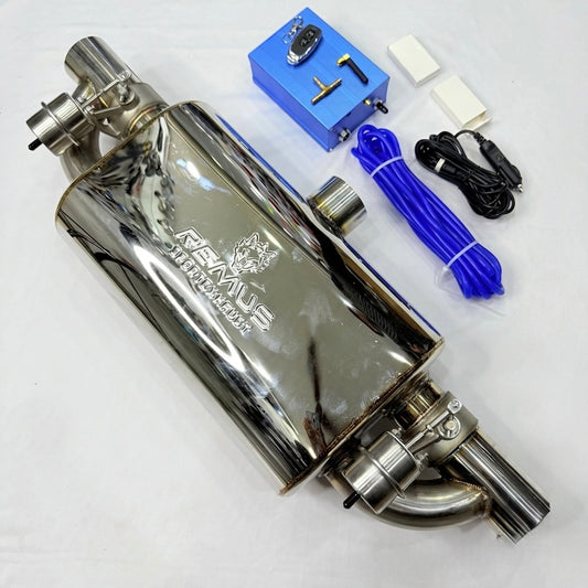 remus valvetronic exhaust dual stainless steel tips
polished dual tip performance exhaust
remote control remus style exhaust
stainless steel valvetronic muffler
universal dual tip exhaust system