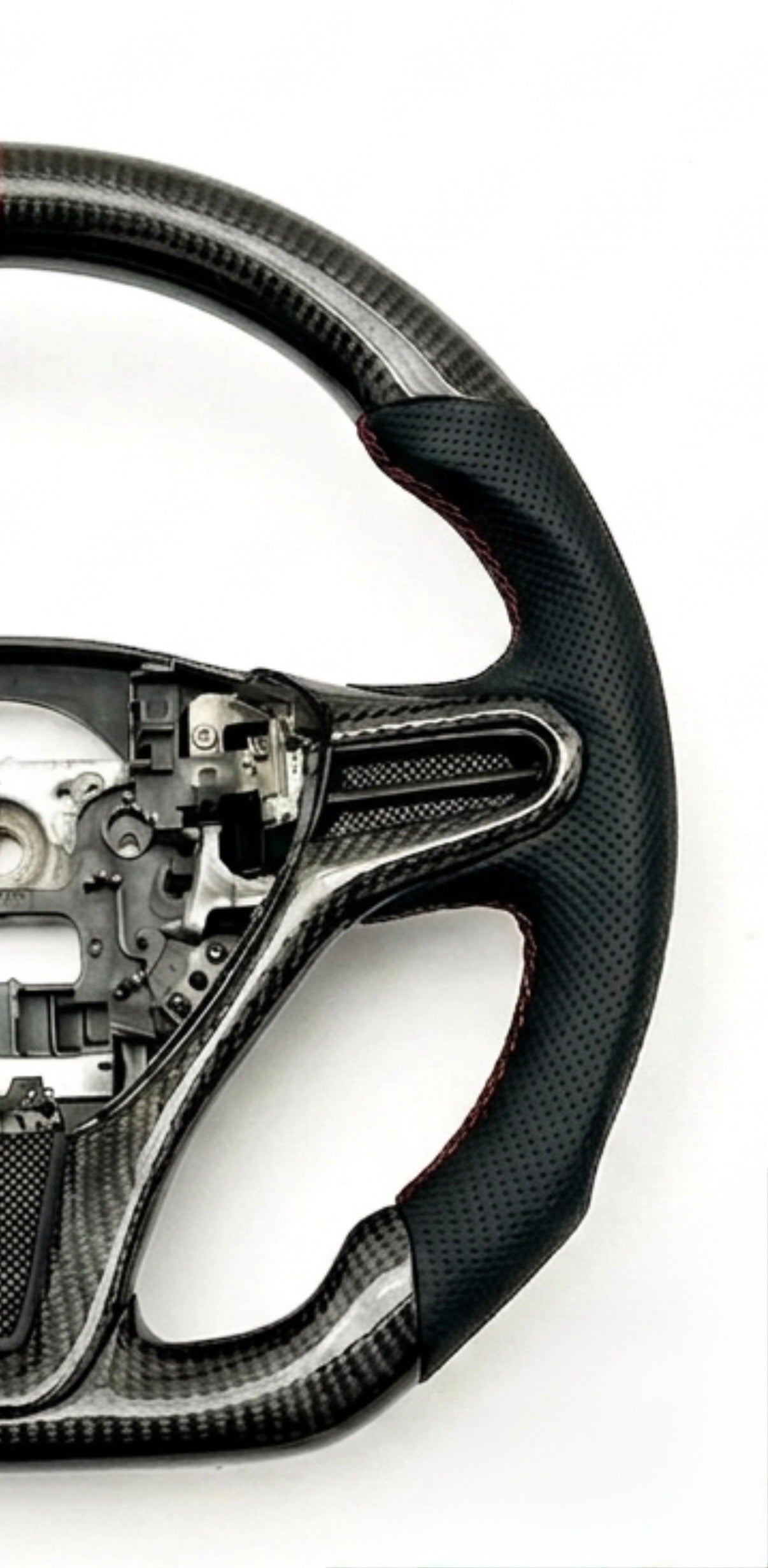 Honda Civic Original Carbon Fiber Steering Wheel – Premium OEM+ Sport Interior Upgrade