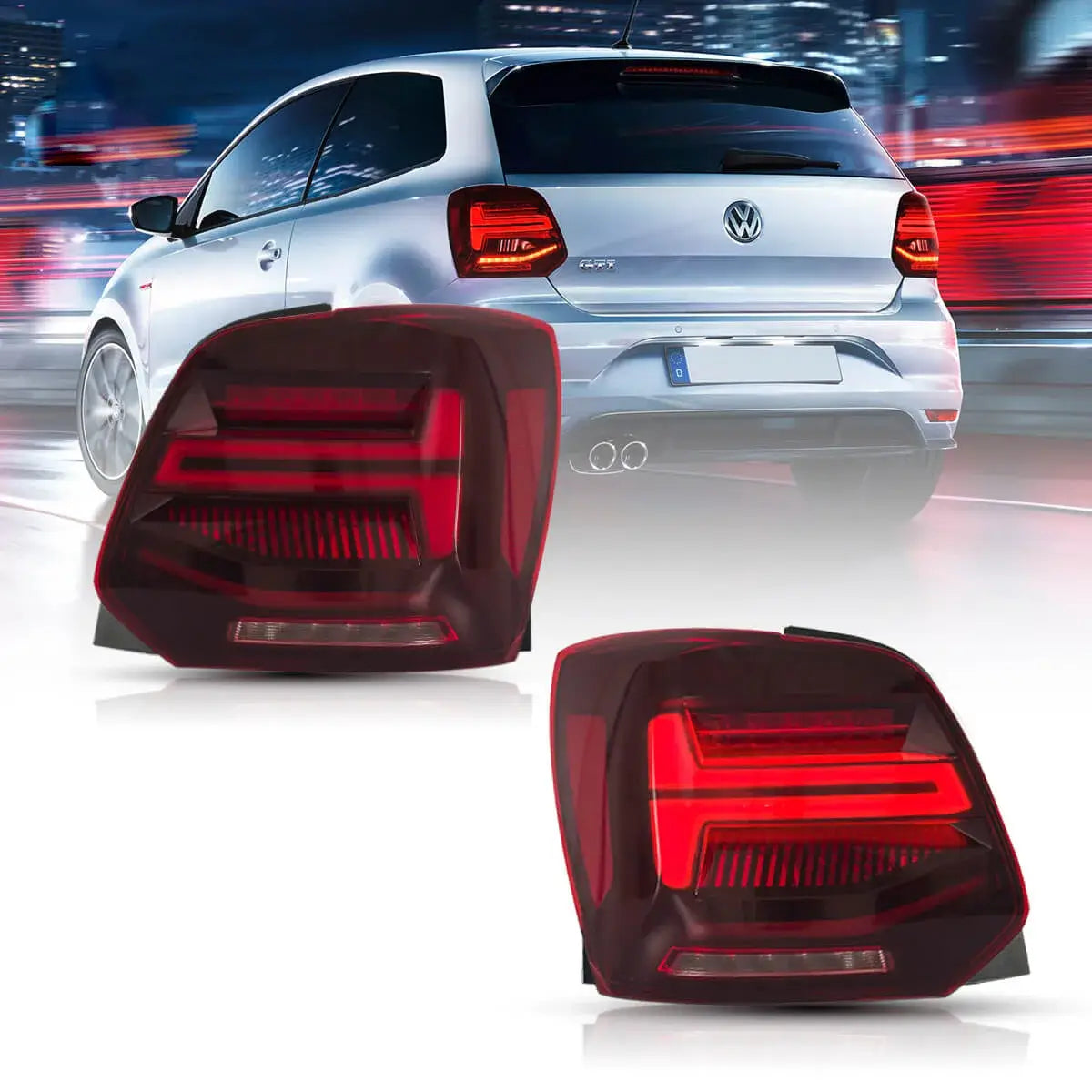 VW Polo Audi Q2-Style LED Tail Lights – Premium Rear Light Upgrade