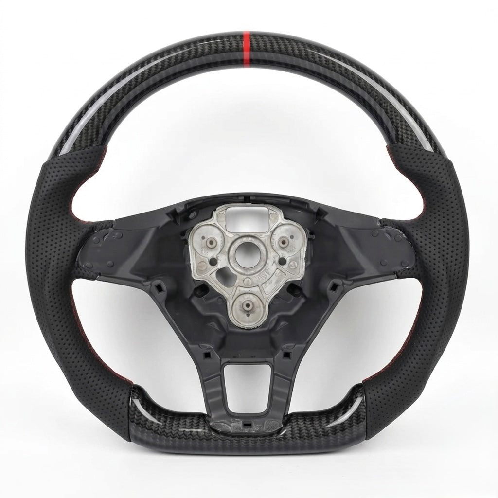 VW Polo Hydro-Dipped Carbon Fiber Steering Wheel – Premium Sport Interior Upgrade