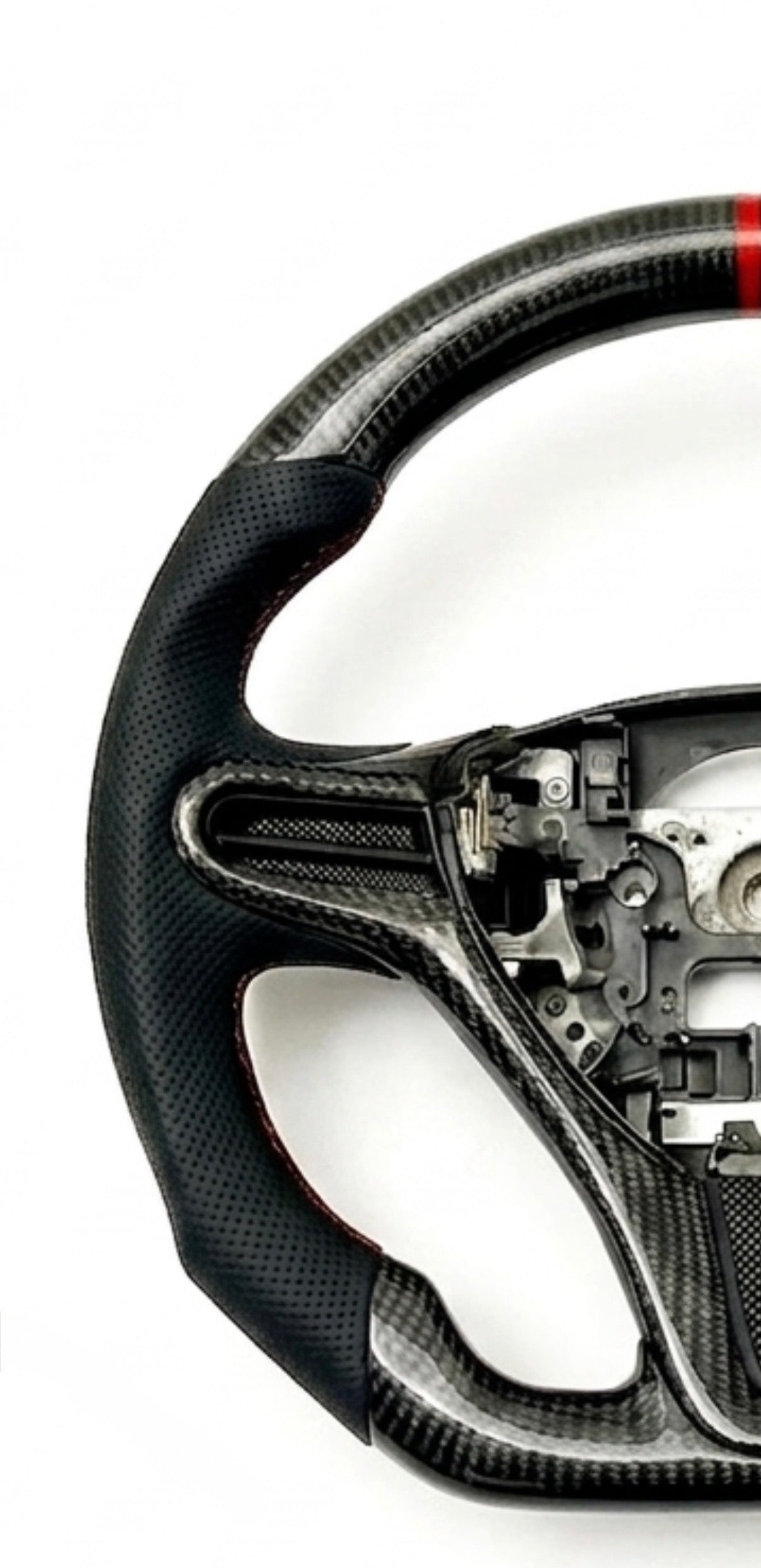 Honda Civic Original Carbon Fiber Steering Wheel – Premium OEM+ Sport Interior Upgrade