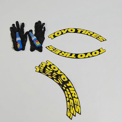 Premium tyre stickers for modified cars
