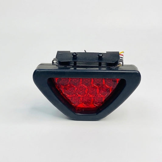 universal f1 style triangular led brake light
triangular led rear warning lamp for cars
motorsport inspired universal rear brake light
aftermarket f1 style led tail lamp
universal triangular led rear warning light