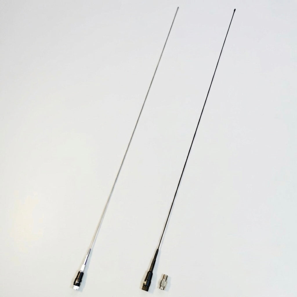 Universal Nagoya Short Antenna – Sporty Radio Antenna | Black & Silver