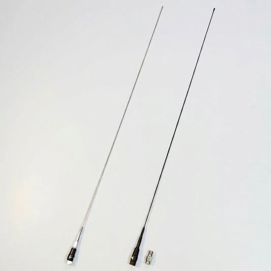 Universal Nagoya Short Antenna – Sporty Radio Antenna | Black & Silver