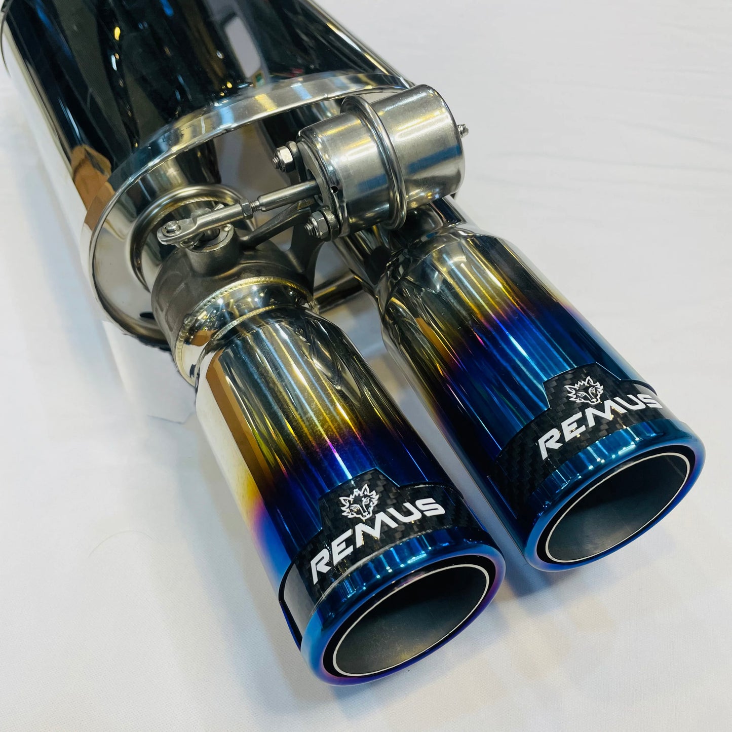 Remus Valvetronic Exhaust – Dual Burnt Tips with Remote Valve Control