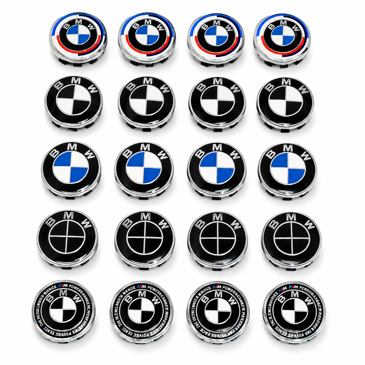 BMW Wheel Center Caps Set of 7 | Outer Diameter (56mm)