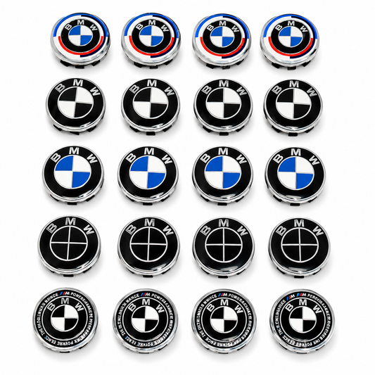 BMW Wheel Center Caps Set of 7 | Outer Diameter (56mm)