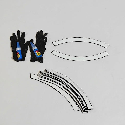 Aftermarket tyre decal kit for 4 tyres
