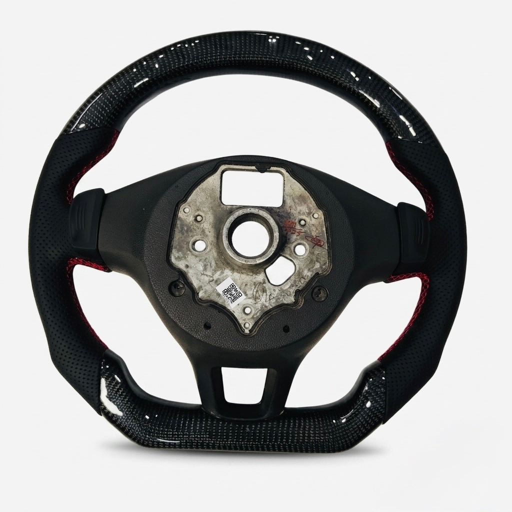 VW Polo Carbon Fiber Steering Wheel with LED Rev Lights – Premium Performance Upgrade