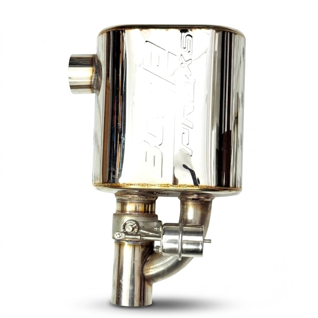 Borla Valvetronic Single Tip Exhaust with Side Inlet – Remote-Controlled Performance Muffler