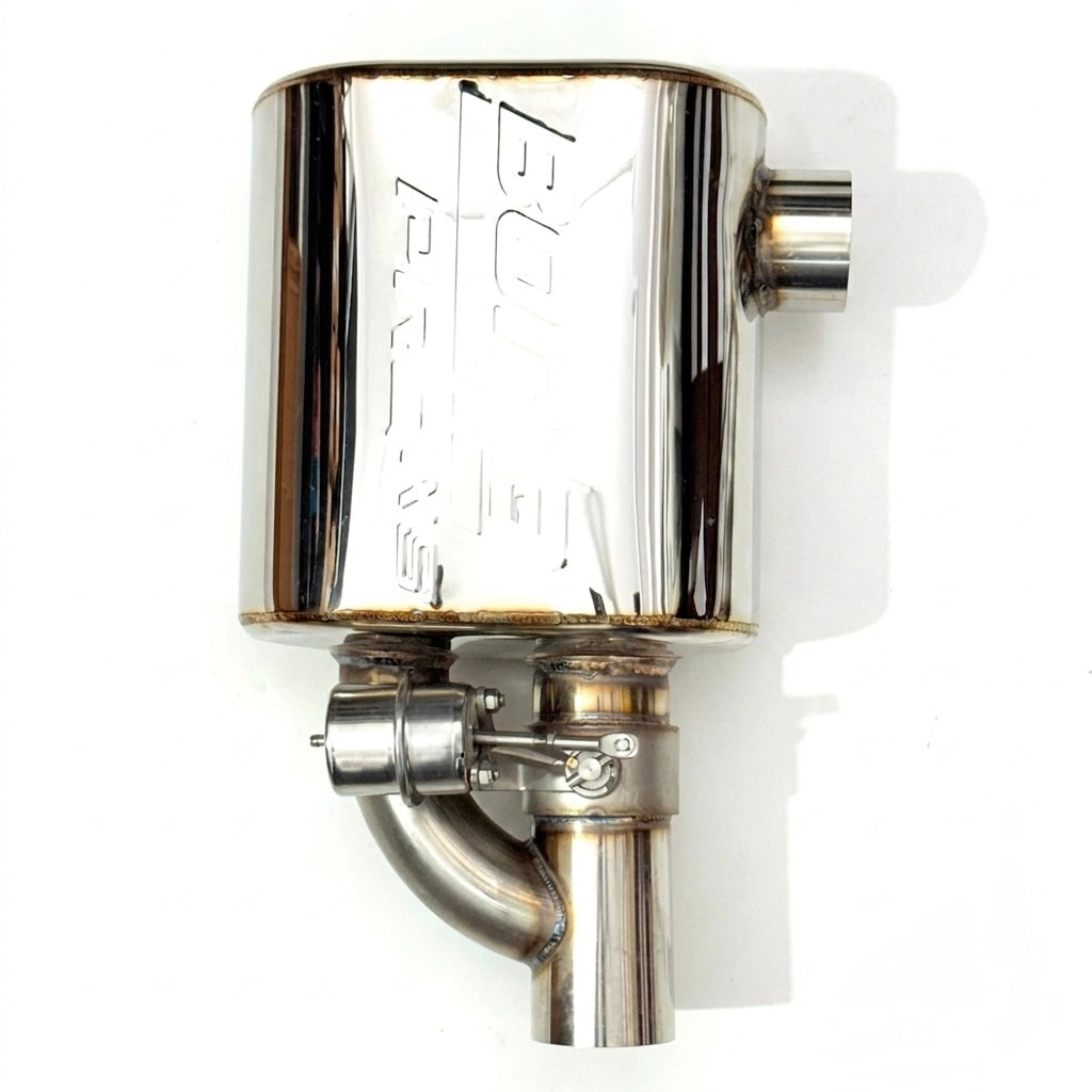 Borla Valvetronic Single Tip Exhaust with Side Inlet – Remote-Controlled Performance Muffler