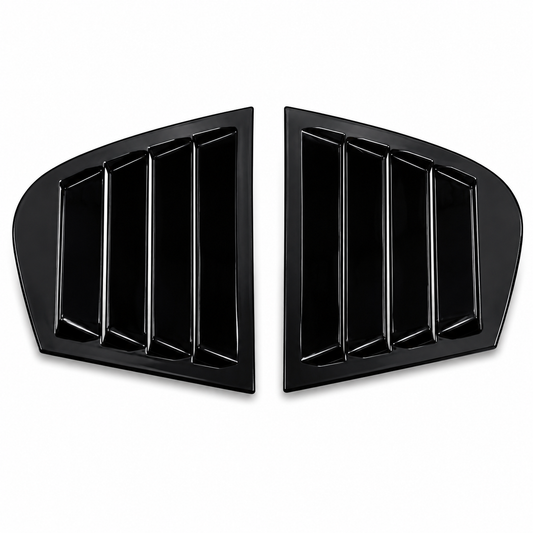 BMW 3-Series E90 side window louvers
BMW E90 rear quarter window louvers
gloss black window louvers for BMW E90
aftermarket BMW E90 side louvers
sporty exterior window louvers for BMW 3-Series E90