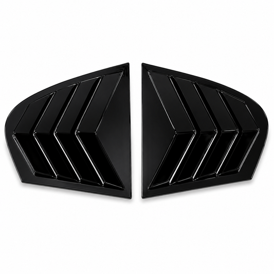BMW 5-Series E60 side window louvers
BMW E60 rear quarter window louvers
gloss black window louvers for BMW E60
aftermarket BMW E60 side louvers
sporty exterior window louvers for BMW 5-Series E60