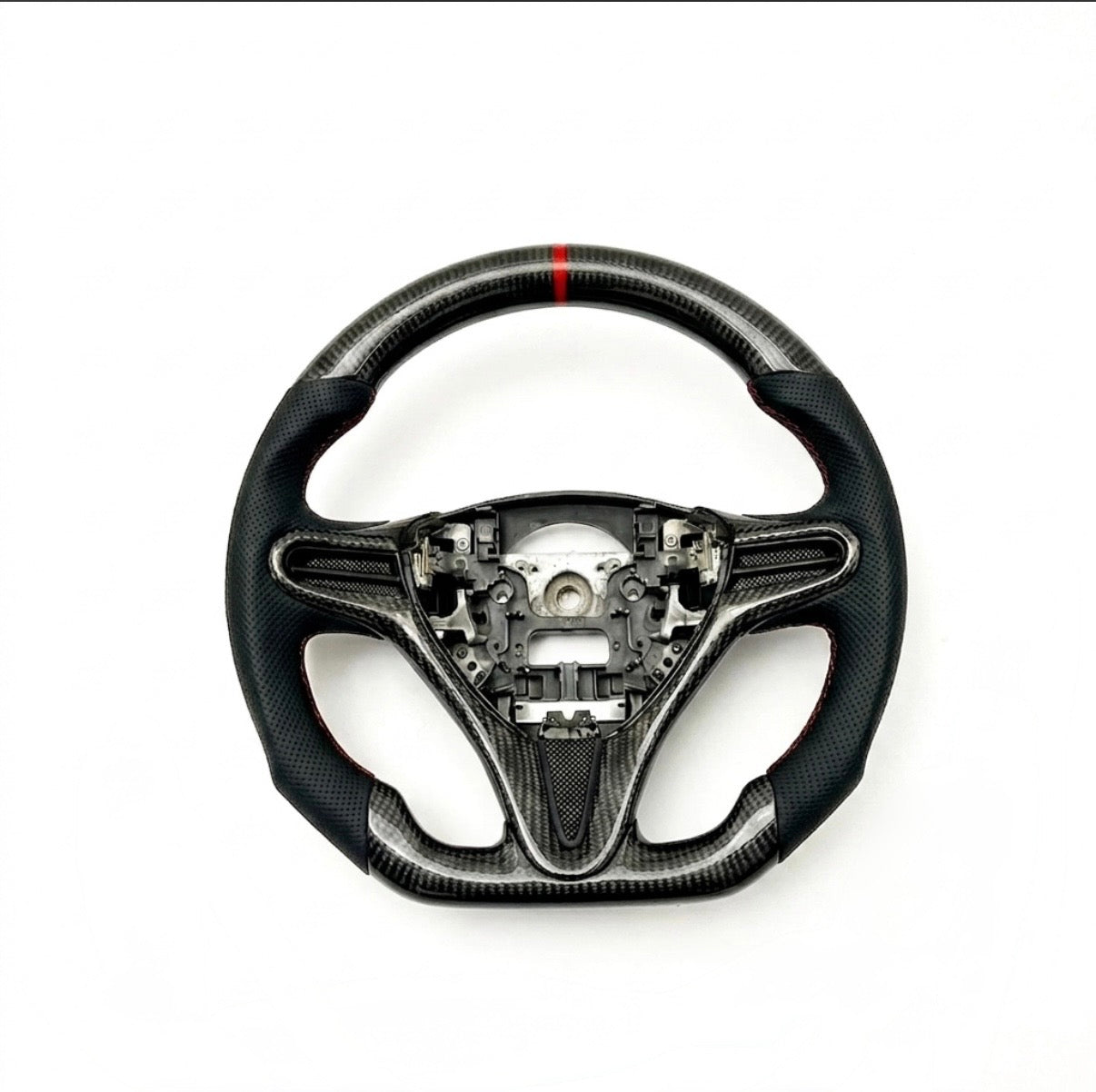 Honda Civic Original Carbon Fiber Steering Wheel – Premium OEM+ Sport Interior Upgrade