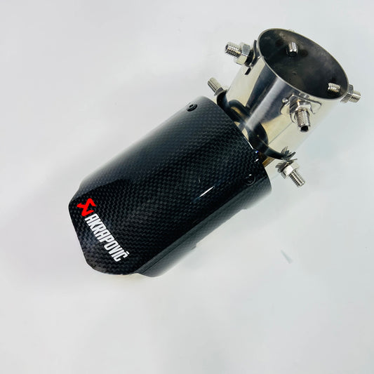 akrapovic inspired gloss carbon big single exhaust tip
angle adjustable carbon fiber exhaust tip
universal gloss carbon stainless steel exhaust tip
aftermarket performance single exhaust tip
premium adjustable gloss carbon exhaust tip