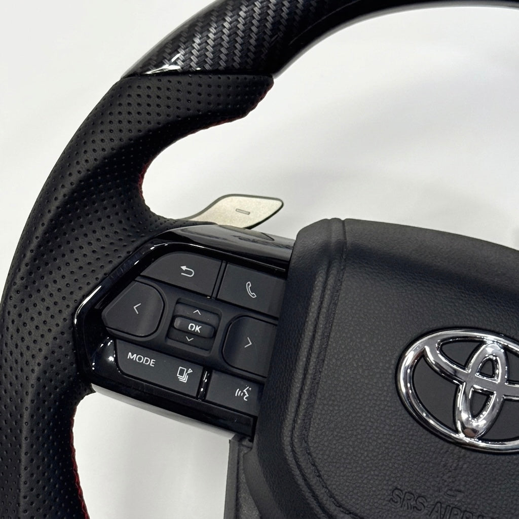 Toyota Fortuner, Innova Crysta, Hilux & Innova Hycross Carbon Fiber Steering Wheel – Premium Aftermarket Sport Upgrade