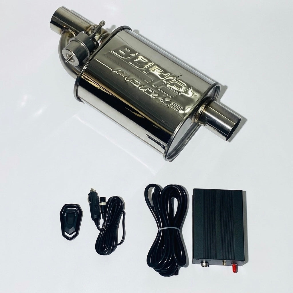 Borla Single Tip Valvetronic Exhaust – Performance Muffler with Black Control Module