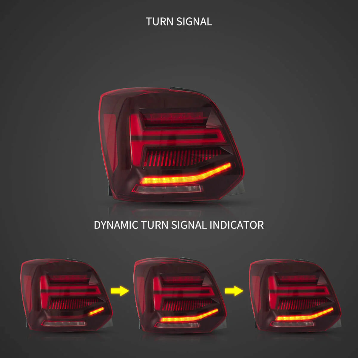 VW Polo Audi Q2-Style LED Tail Lights – Premium Rear Light Upgrade