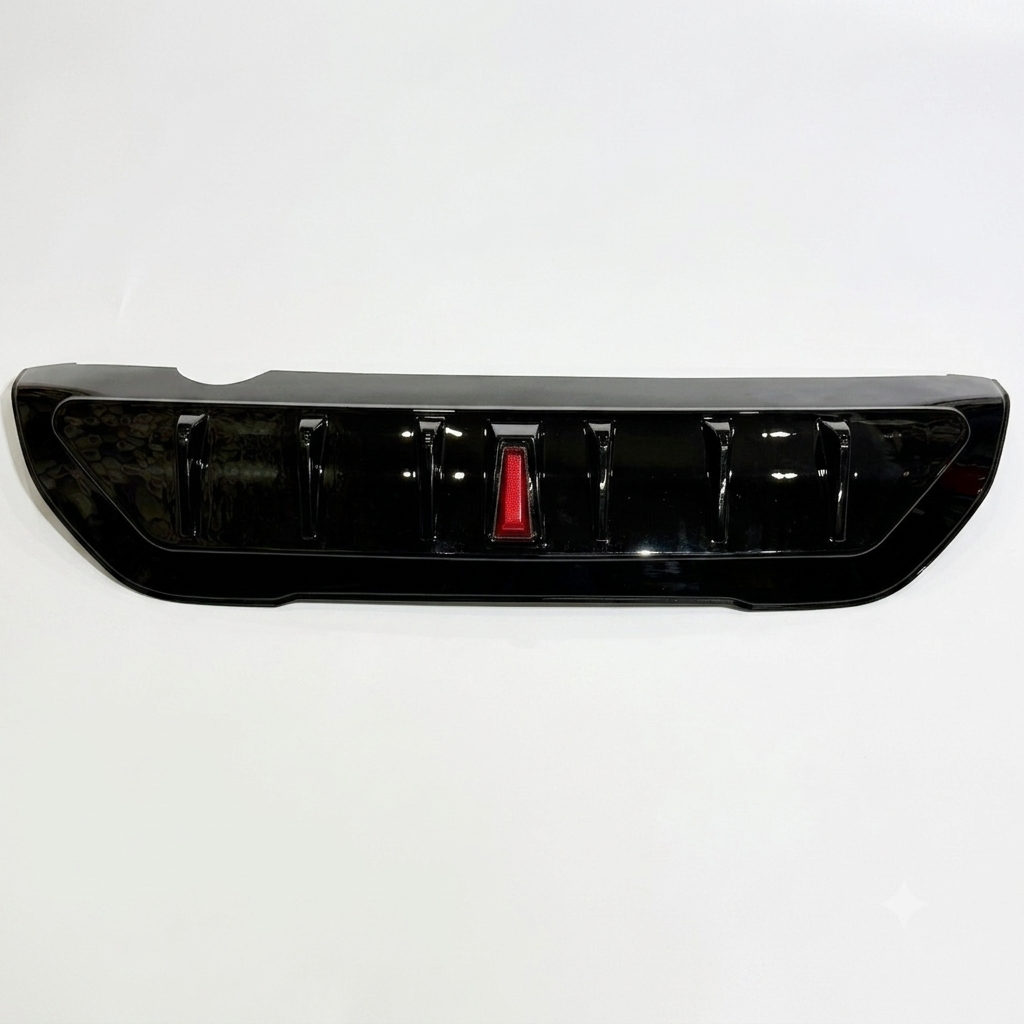 Suzuki Fronx Rear Bumper Diffuser with F1 LED Brake Light – Gloss Black Sport Styling
