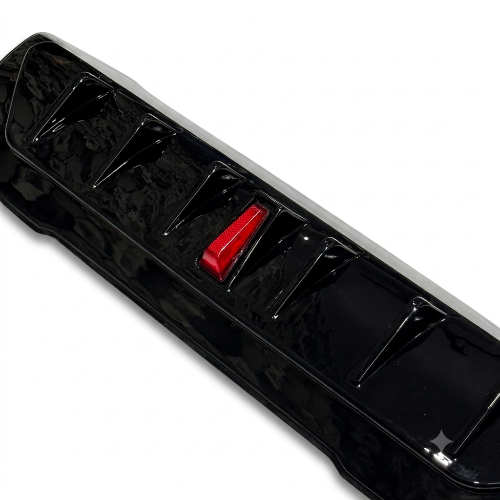 Suzuki Fronx Rear Bumper Diffuser with F1 LED Brake Light – Gloss Black Sport Styling