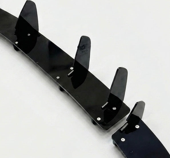 VW Polo 5-Fin Rear Bumper Diffuser – Gloss Black
