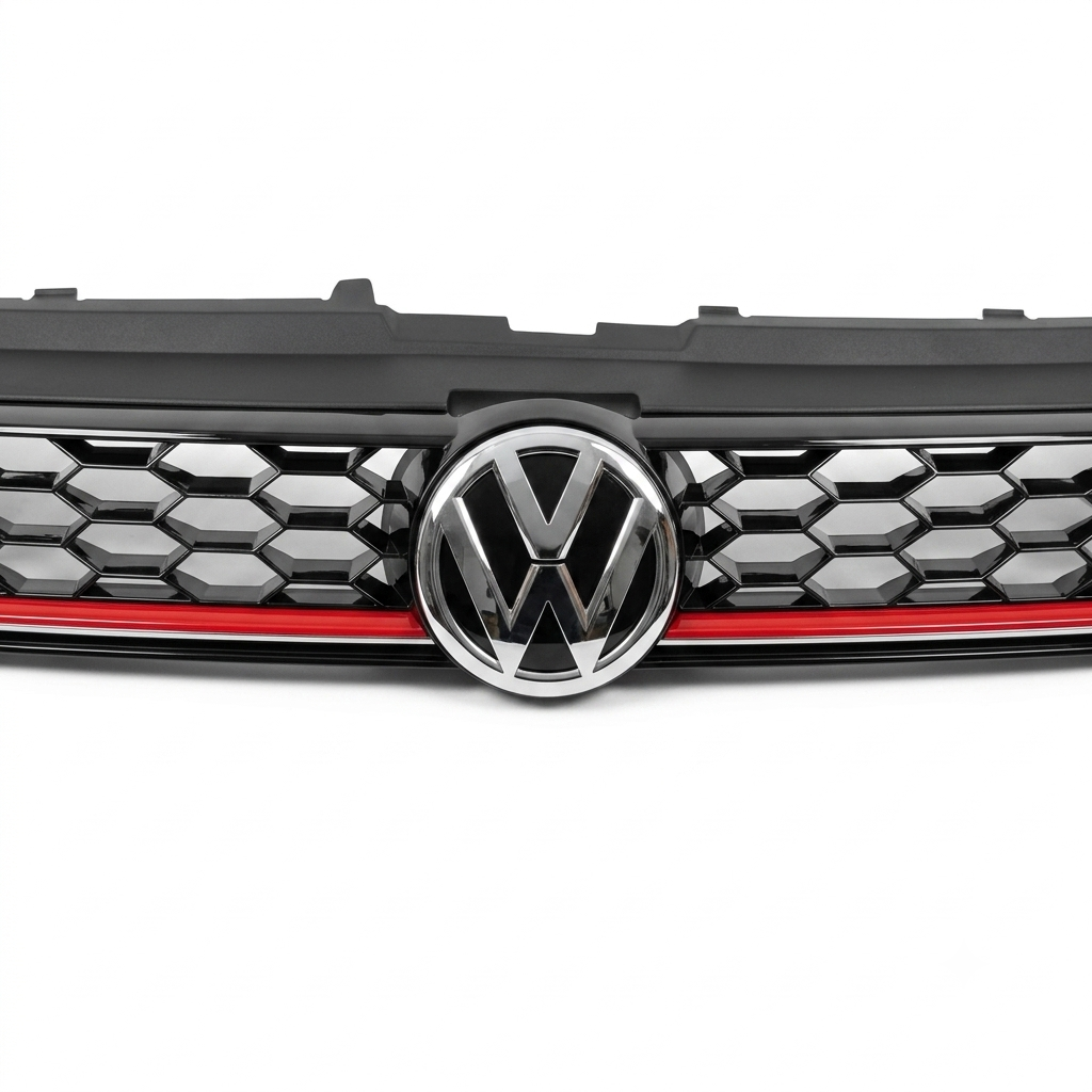 VW Polo & Vento GTI Front Grille – Gloss Black Sport Style Radiator Grill