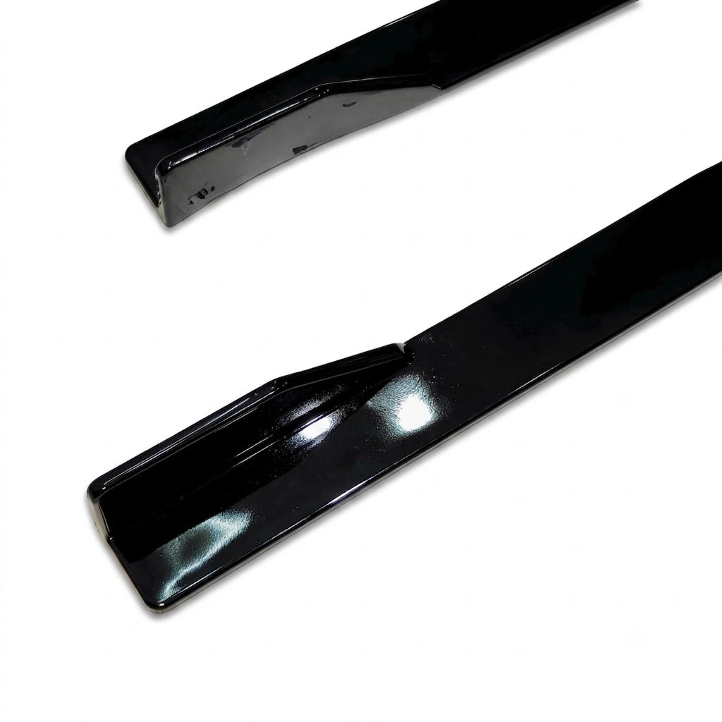 Universal 5-Piece Front Splitter & Side Skirt Kit | Gloss Black Aftermarket Body Kit