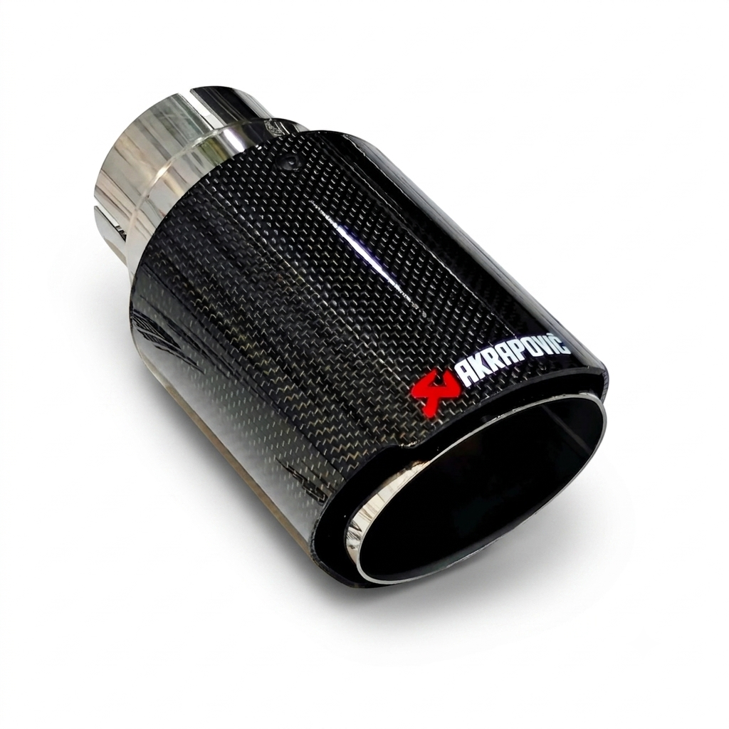 akrapovic gloss black forged carbon exhaust tip
universal forged carbon single exhaust tip
gloss black carbon fiber exhaust tip
aftermarket performance exhaust tip
premium akrapovic style single outlet exhaust tip