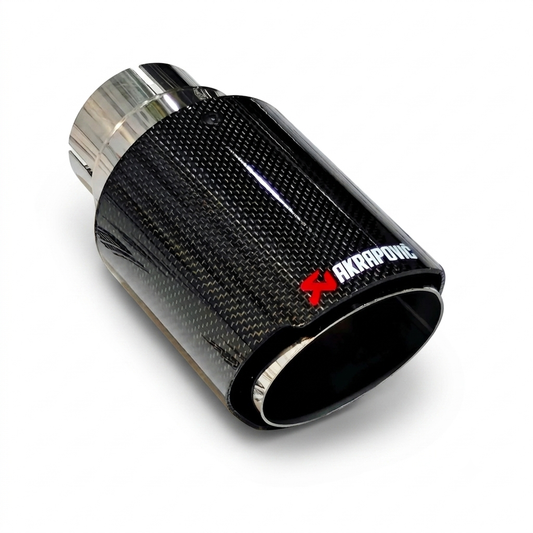 akrapovic gloss black forged carbon exhaust tip
universal forged carbon single exhaust tip
gloss black carbon fiber exhaust tip
aftermarket performance exhaust tip
premium akrapovic style single outlet exhaust tip
