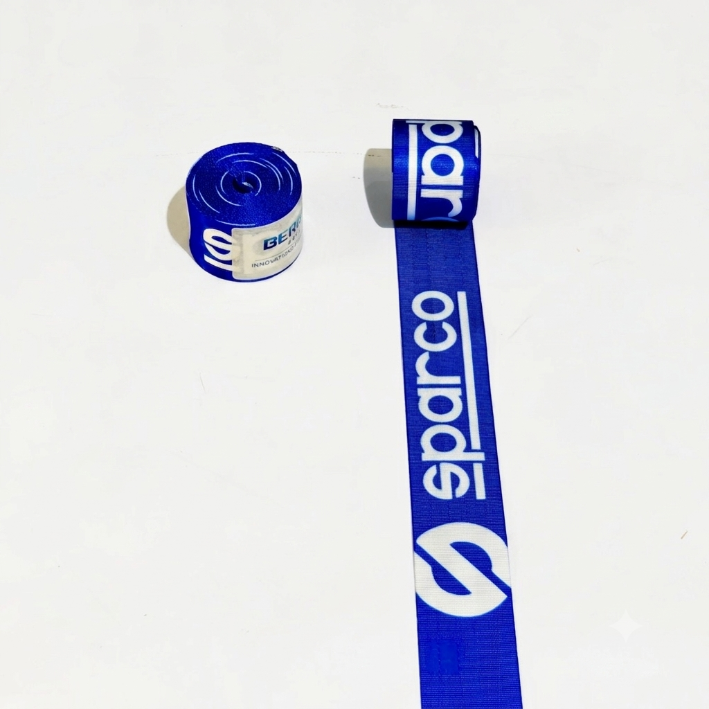 Sparco Racing Seat Belt Webbing – High-Strength Polyester Strap (Single Piece)