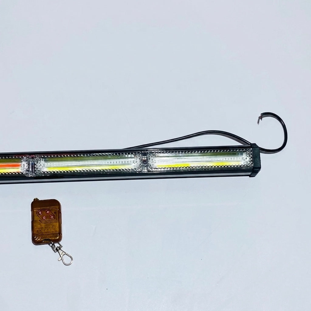 Remote-Controlled 3-in-1 24-Inch COB LED Light Bar – Brake, Indicator & Flasher