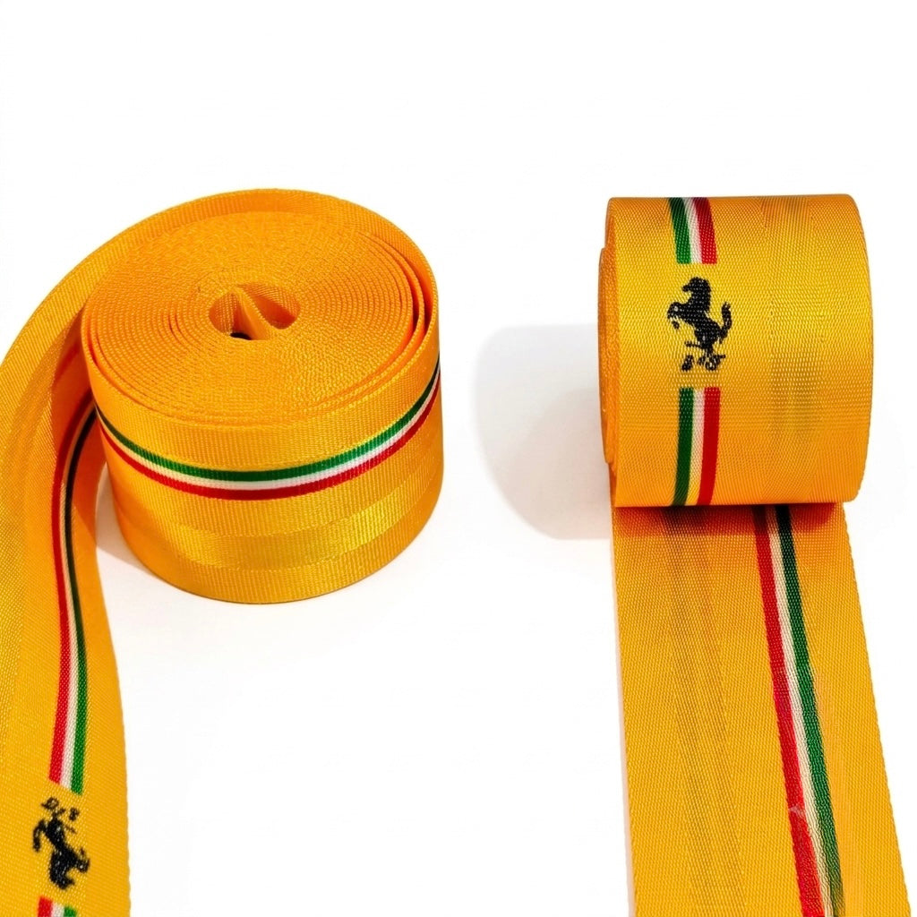 Ferrari-Inspired Sporty Seat Belt Covers (Pair) – Universal Fit Interior Accessories